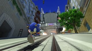 Sonic X Shadow Generations - City Escape: The GUN Semi Truck Really Hates Sonic (Xbox Gameplay)