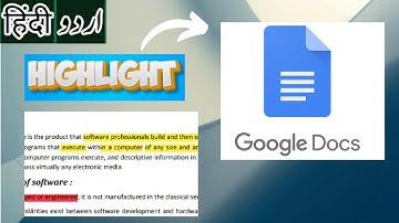 How To Highlight Text In Google Docs In URDU/HINDI | Easy Tutorials
