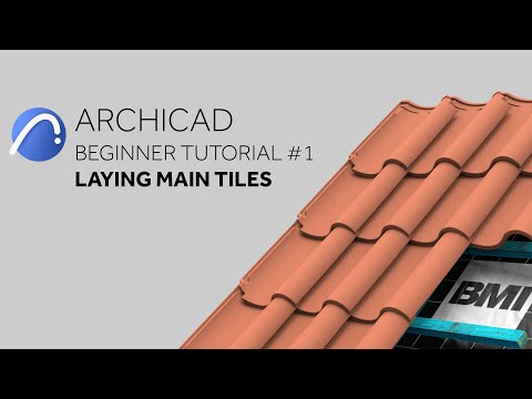 Video ArchiCAD Tutorial 1 Laying Main Tiles - youtube