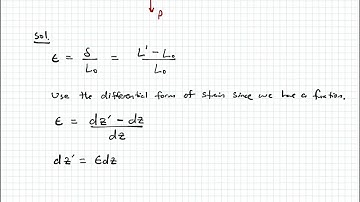 Mechanics of Materials - Video 25:  Normal Strain Example 2