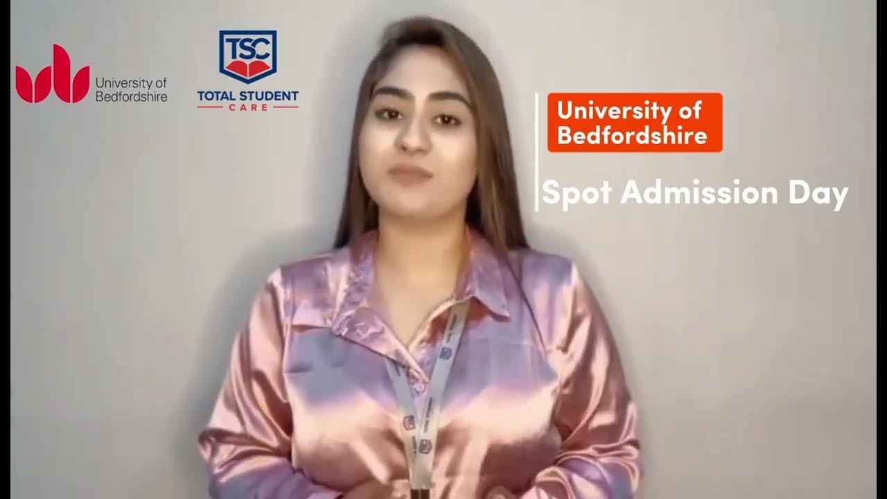 Join Spot Admission of University of Bedfordshire YouTube