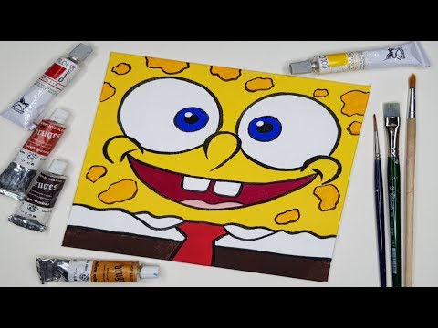 vlogger go viral hack apk 2019 🤣 Cartoon Paintings for Kids | How to Paint SpongeBob Square Pants on Canvas