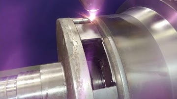 Laser cladding of rotor