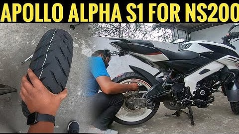 NS 200 new tyres | Apollo alpha S1 140/60 | Why I did not choose Alpha H1 | [PSR Rides]