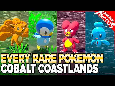 Every Rare Pokemon in Cobalt Coastlands - Pokemon Legends Arceus