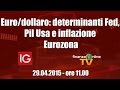 Forex Time - Euro/dollaro: determinanti Fed, Pil Usa e inflazione Eurozona