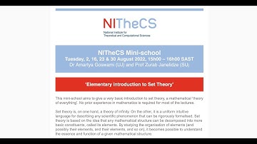 2022-08 NITheCS Mini-School: Amartya Goswami and Zurab Janelidze, Elementary Introduction ... L2