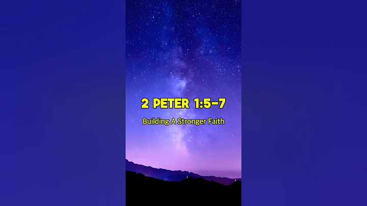 BIBLE VERSE - 2. Peter 1:5-7 📖 ✟