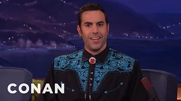 Sacha Baron Cohen’s Deleted "Borat" Porno Shoot | CONAN on TBS