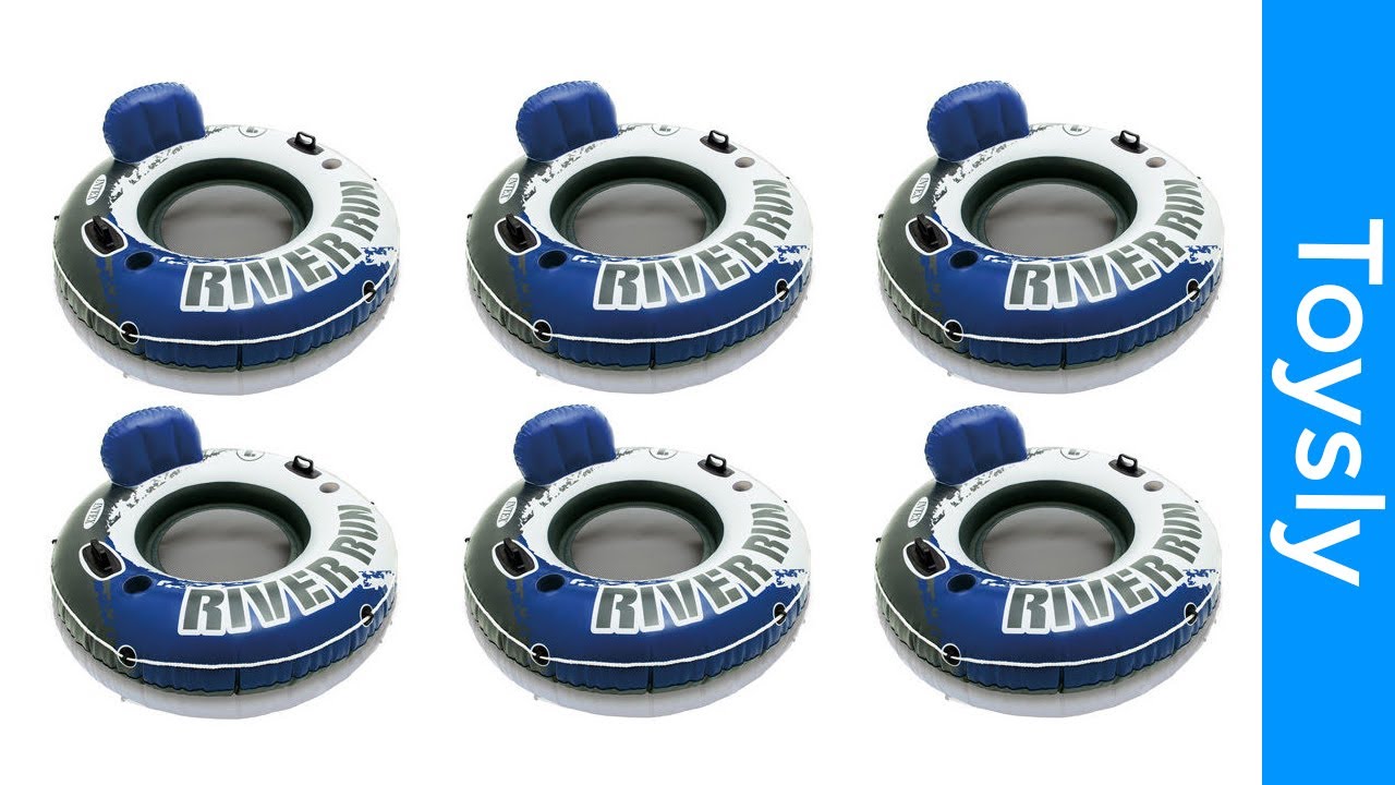 Intex River Run 1 Inflatable Floating Tube Raft for Lake, River, & Pool