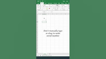 Serial Number shortcut In Excel 🤯✨ #shorts