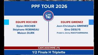 Ppf Tour Masculin 2026 - Étape 11 - Carcassonne - Demi-Finale - Gimenez Vs Rocher.