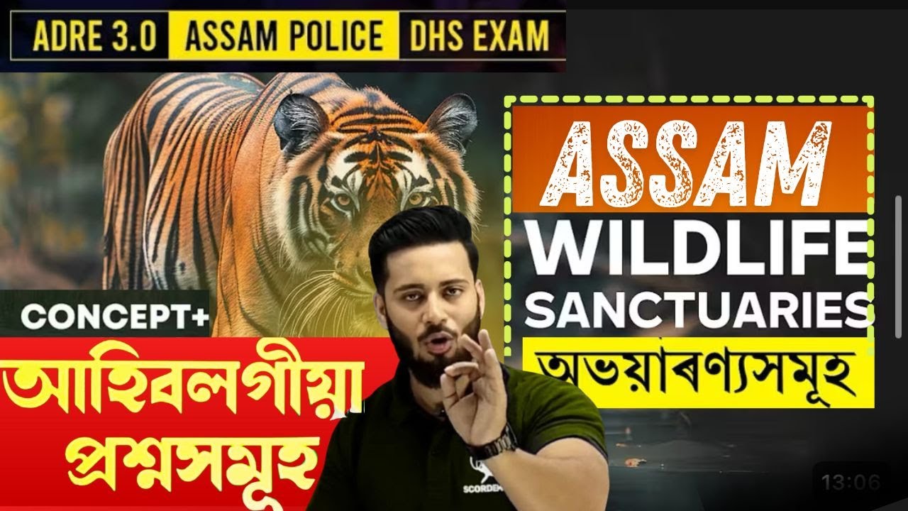 Assam Wildlife Santuaries | Assam Geography Series || By Jyotirmoy Patowary Sir