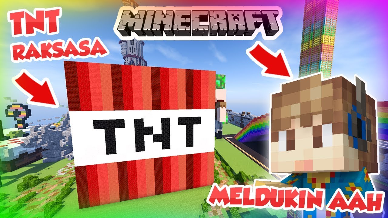 WAHANA TNT 3 LANTAI  PALING NGAKAK DI  MINECRAFT  YouTube