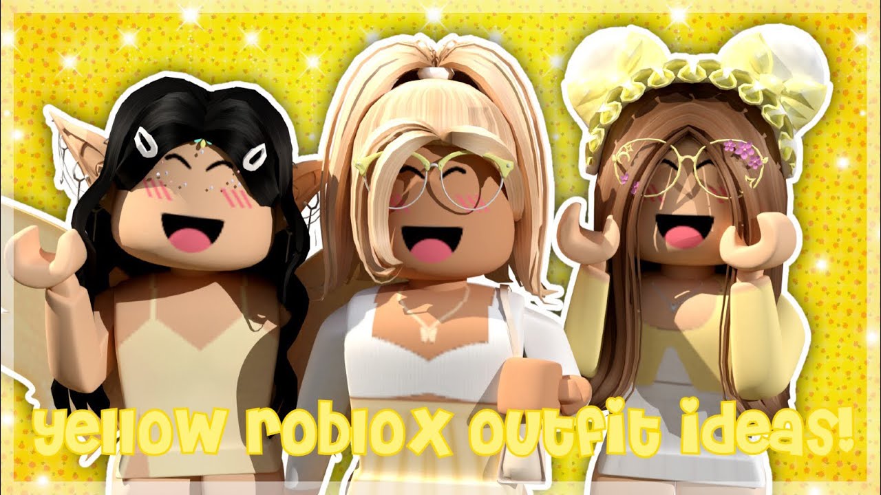 🌻YELLOW🌻 Roblox outfit ideas! (codes + links!) ♥ - YouTube