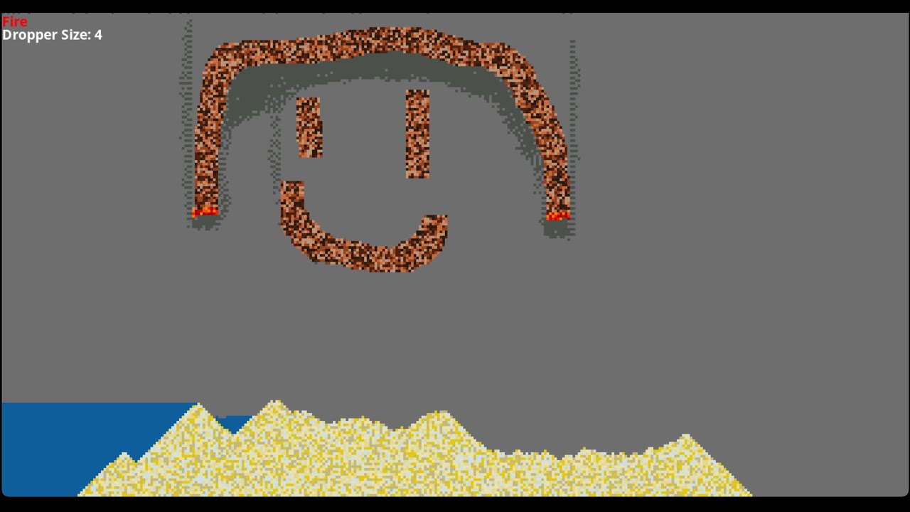 Falling Sand Simulator Pure C