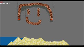 Falling Sand Simulator Pure C