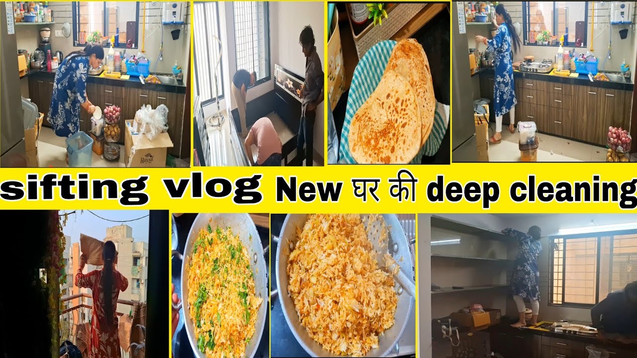 ✅️Indian housewife morning deep cleaning, productive routine new house sifting and organization 