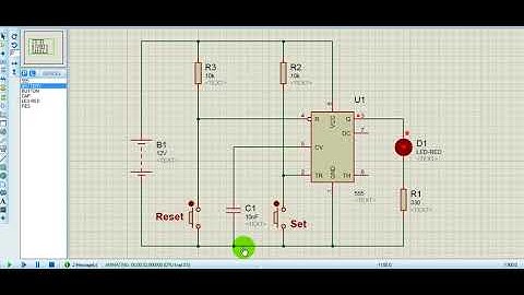 Simulation of 555-Timer as a Bistable Latch