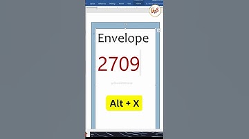 Envelope Symbol in MS Word | Symbols in MS Word | MS Word Tips #msword