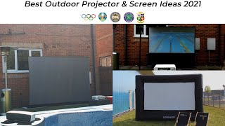 Best Outdoor Projector &amp; Screen Ideas 2021