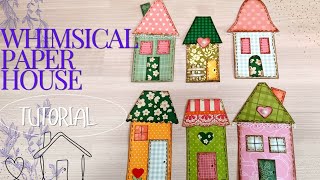 Whimsical Paper House Tutorial | Fun Papercraft for Junk Journals & Kid's Crafts