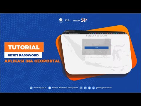 Tutorial Reset Password Aplikasi InaGeoportal