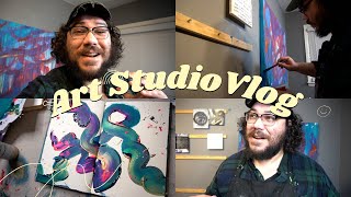 Art Studio Vlog ⭐️ From Tired Morning To Productive Day.