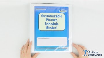 Customizable Picture Schedule Binder