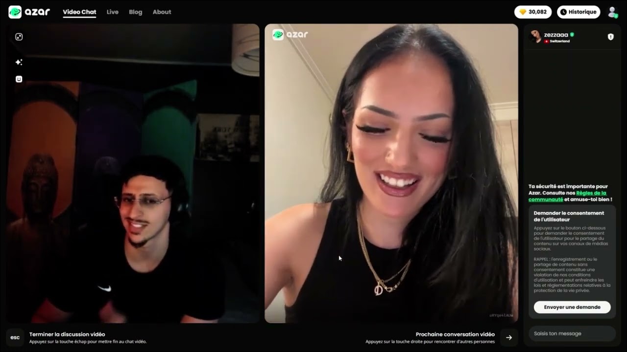 Jolaville drague des meufs sur azar