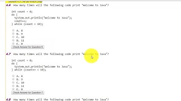 CH4 Loops MCQ Java Language
