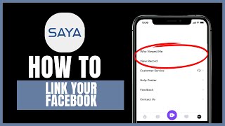 How to link your Facebook account with Saya