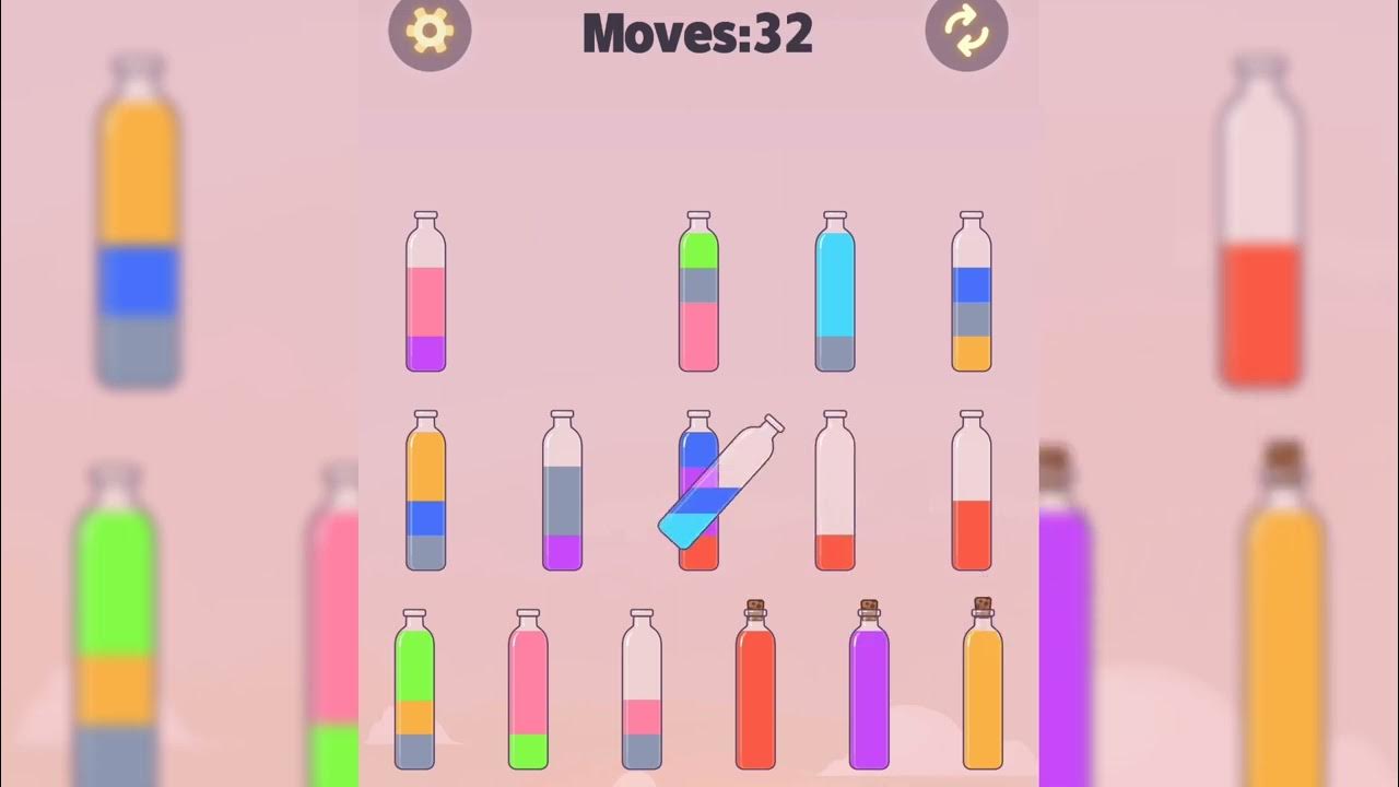 Color bottle gameplay water bottle game video level 13 mur games youtube