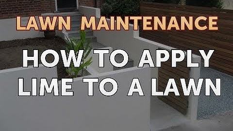 How to Apply Lime to a Lawn