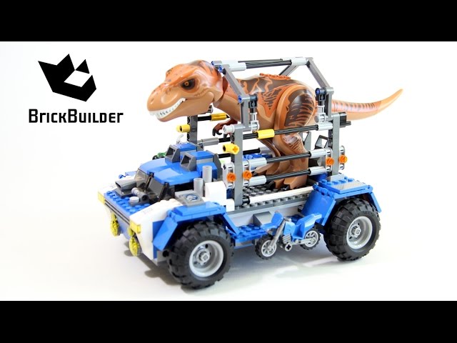 Lego Jurassic World T Rex Tracker Lego Speed Build Youtube