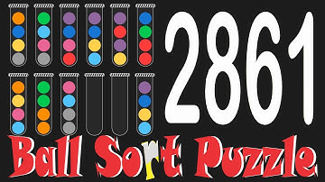 Ball Sort Puzzle Level 2861 🎯 All level without extra tube 😂 Game Walkthrough 😘