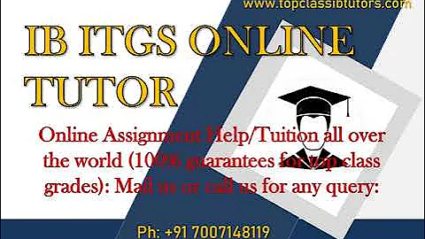 IB ITGS PROJECT TUTOR