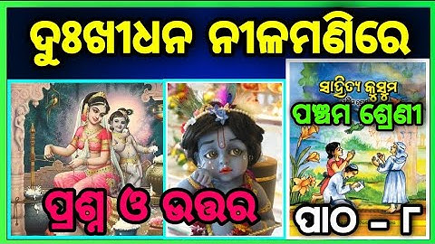 Class 5 mil chapter 8 dukhidhana nilamanire question answer॥ ଦୁଃଖୀଧନ ନୀଳମଣିରେ॥ osepa class 5