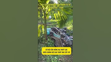 ROBOT CẮT CỎ YUCHAI 1102 - 25HP,công suất lớn,dọn sạch mọi loai cỏ trong vườn cây#robot #maycatco