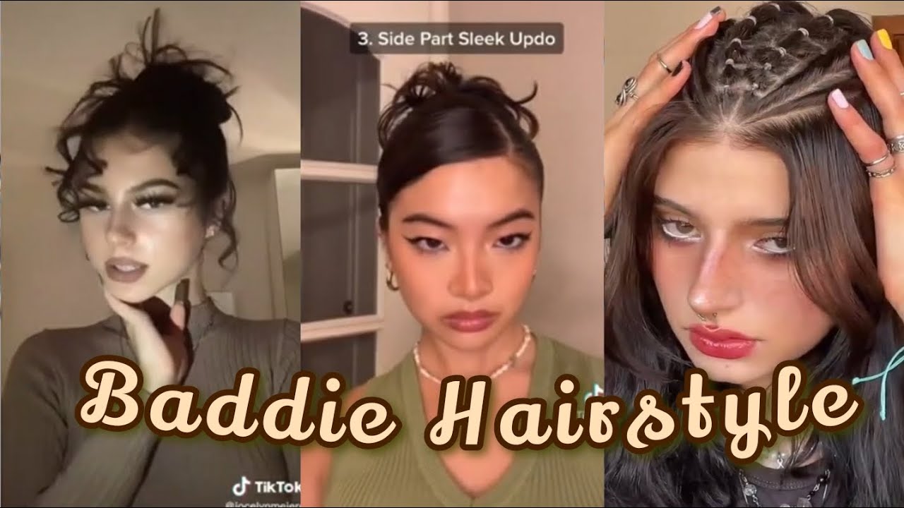 7 EASY BADDIE HAIRSTYLES ON SHORT HAIR (tutorial) - YouTube