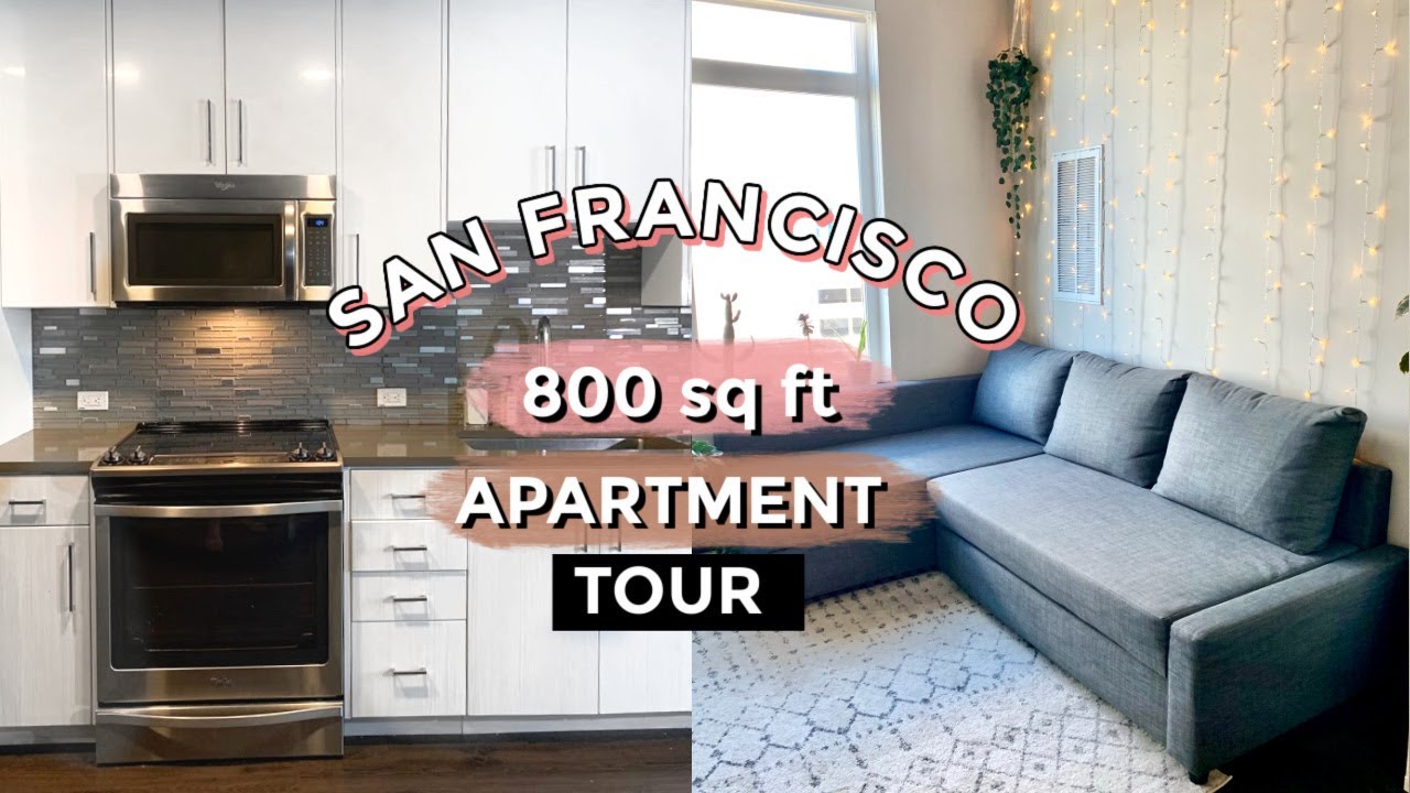 800 Sq Ft Small Apartment Tour In Silicon Valley | San Francisco,  California! - Youtube