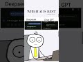 DeepSeek vs ChatGPT: The Ultimate AI SHOWDOWN! 🔥  #shorts #coding #viralvideo #codingjourney