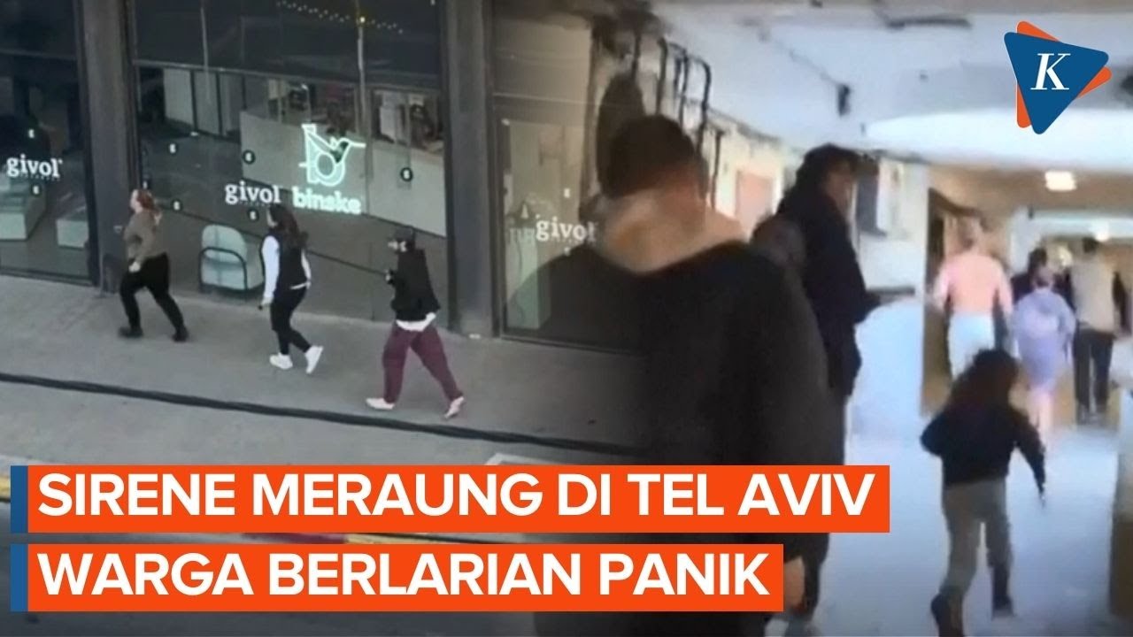Tel Aviv Panik! Sirene Serangan Rudal Iran Paksa Warga Cari Perlindungan