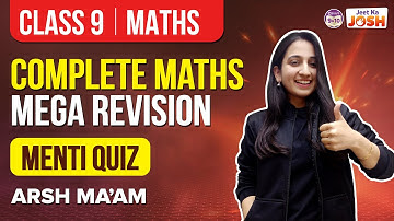 Complete CBSE Class 9 Maths Mega Revision - Menti Quiz by Arshdeep Ma