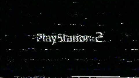 Playstation 2 Startup Intro On VHS But It Suffers From Generation Loss Bad VCR Tracking 4:3 Ratio