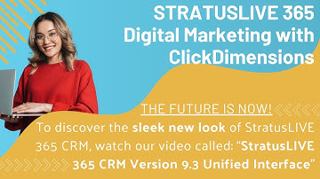 StratusLIVE 365 Digital Marketing with ClickDimensions