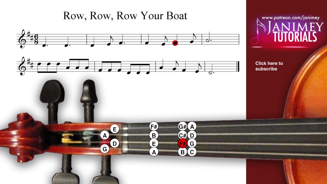 Row Row Row Your Boat Violin Tutorial YouTube row-row-row-your-boat-violin-tutorial-youtube