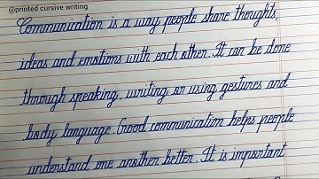 CURSIVE WRITING in 4 lines note | One page english writing Part 2