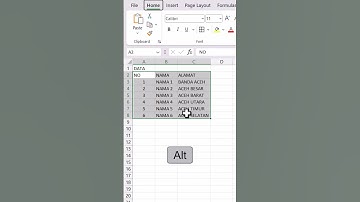 CARA CEPAT MEMBUAT TABEL DI EXCEL | Shorcut Excel