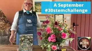 Let’s make a September #30stemchallenge for fun: in which I do battle with a small vase and a kenzan